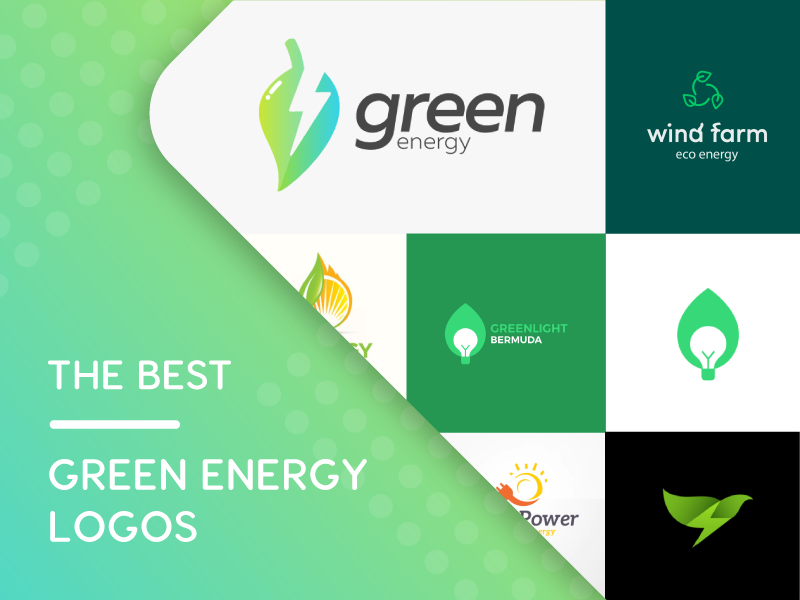 World electricity renewable green energy logo Vector Image